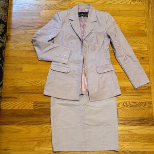 Italian Roccobarocco Lavender Blazer and Skirt Set